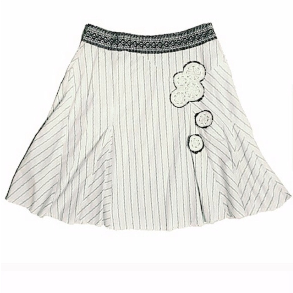 ‼️BOGO‼️Free People Appliqués & Bead Circle Skirt